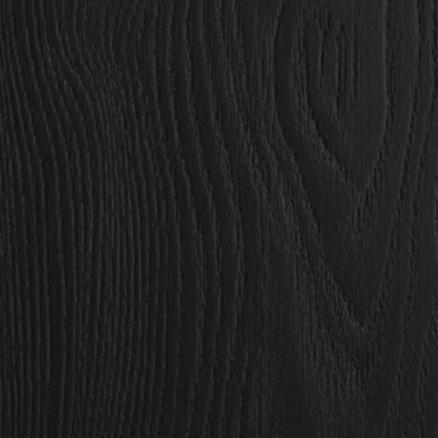 Open-Grain Black wood-grain finish reference