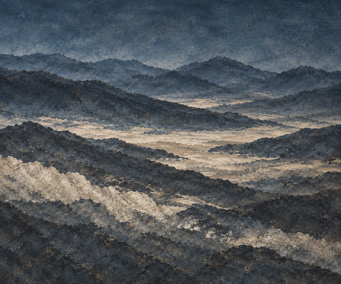 Blue Horizon flat wallpaper artwork, 12 ft × 10 ft